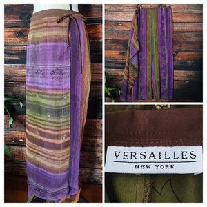 Versailles NY Vintage Palazzo Pants 20W Wrap Skirt Front Boho USA Made